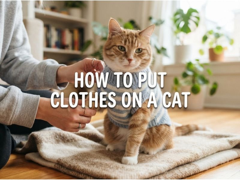 How to Put Clothes on a Cat