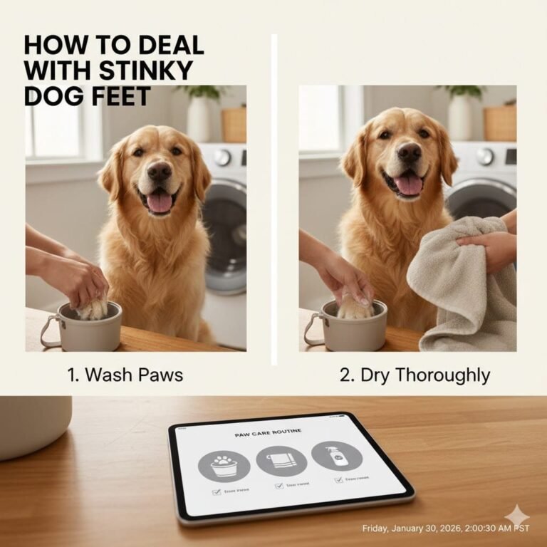 How to Treat Smelly Dog Paws